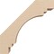 Ekena Millwork 3-inch W x 10-inch D x 10-inch H Pescadero Rough Cedar Woodgrain TimberThane Knee Brace, Primed BRCUR03X10X10PECRCPR - alternate 4